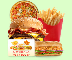 Vinn 10x 1000 kr matkupong